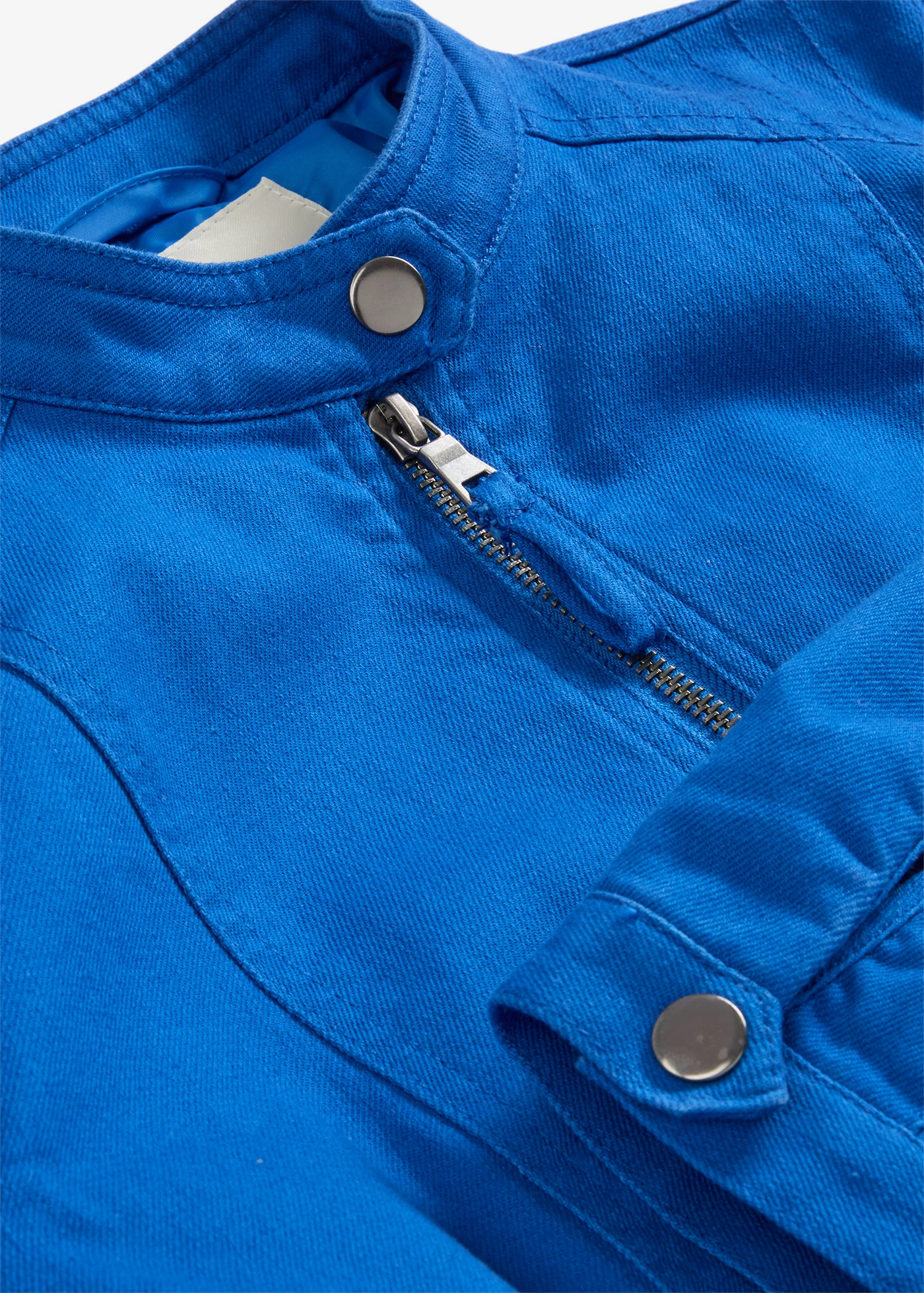 Jack van katoenen twill met stretch inzetten opzij • arctisch blauw • bonprix online shop