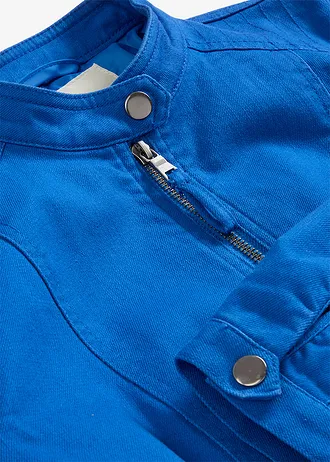 Veste en coton twill avec empiècements latéraux extensibles • bleu arctique • Boutique bonprix