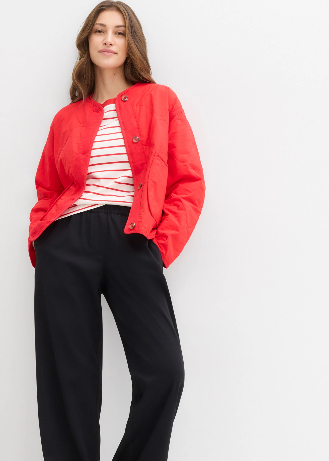 Pantalon palazzo à taille élastiquée • noir • Boutique bonprix