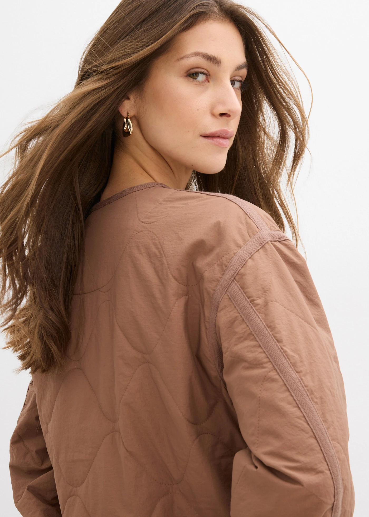 Gewatteerde jas • kastanjebruin • bonprix online shop