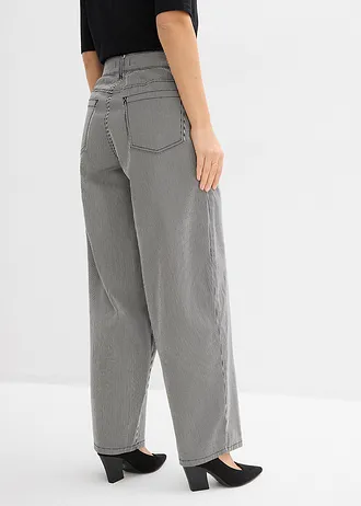 Pantalon ballon à rayures • noir-écru rayé • Boutique bonprix