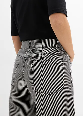 Pantalon ballon à rayures • noir-écru rayé • Boutique bonprix