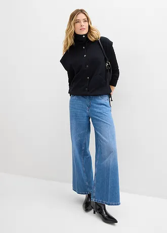 Gilet sans manches en matière néoprène confortable • noir • Boutique bonprix