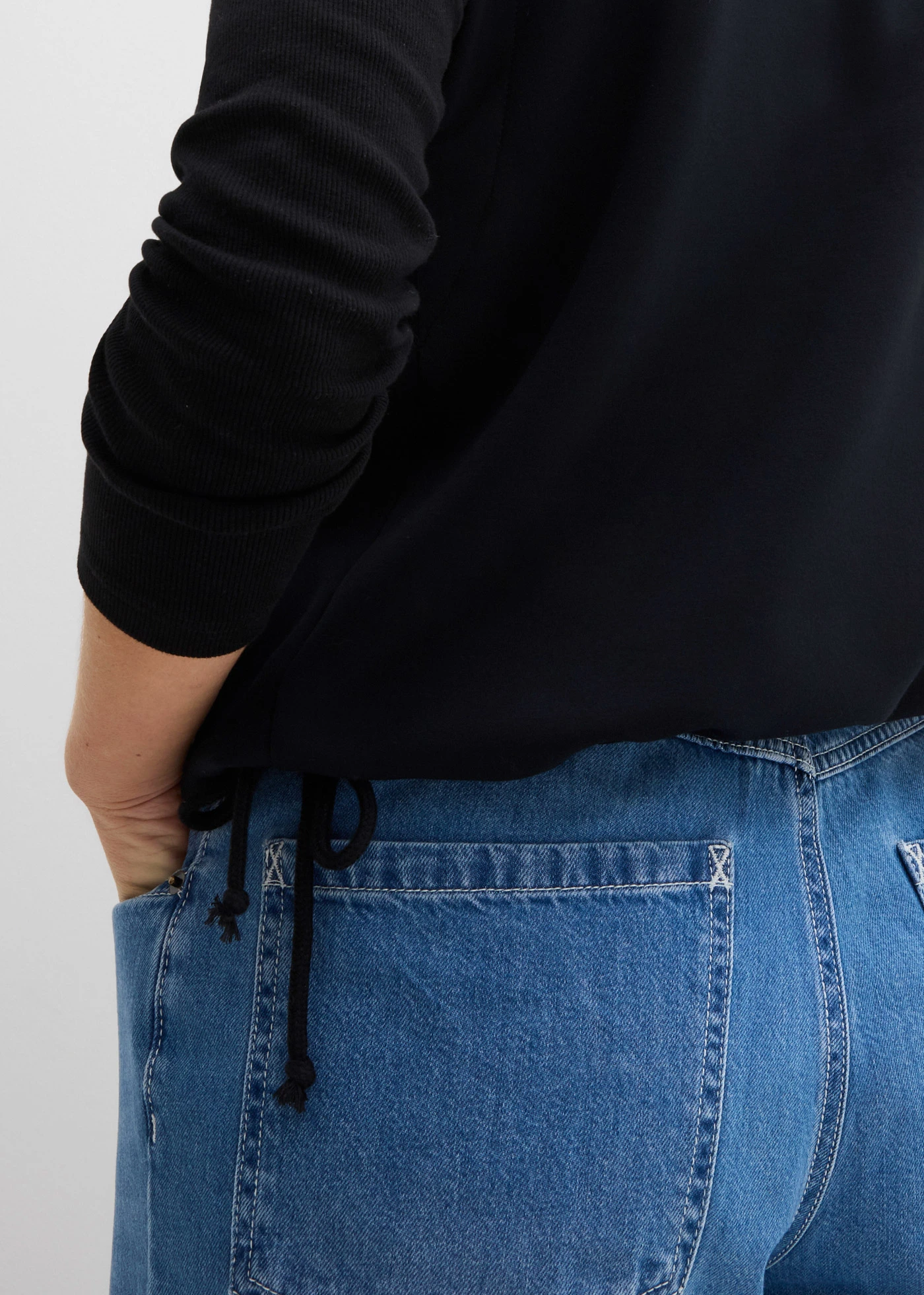 Gilet sans manches en matière néoprène confortable • noir • Boutique bonprix