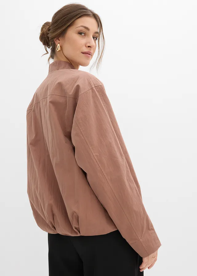 Blouson doux, Couleur: marron