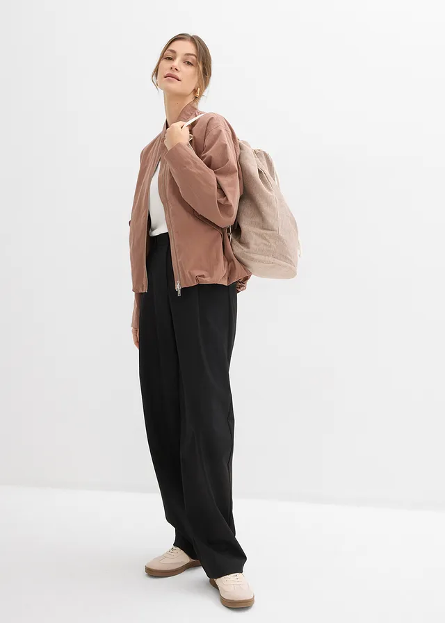 Blouson doux, Couleur: marron