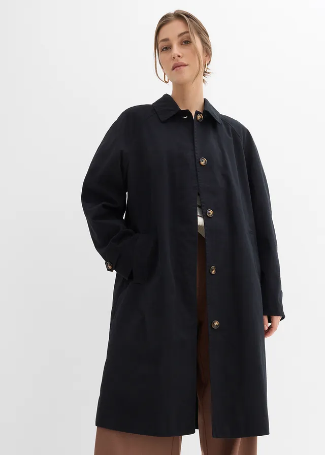 Trench à boutonnage simple • noir • product-page.page-title-suffix