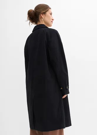Trench à boutonnage simple • noir • Boutique bonprix
