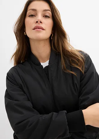 Licht gewatteerde bomber • zwart • bonprix online shop