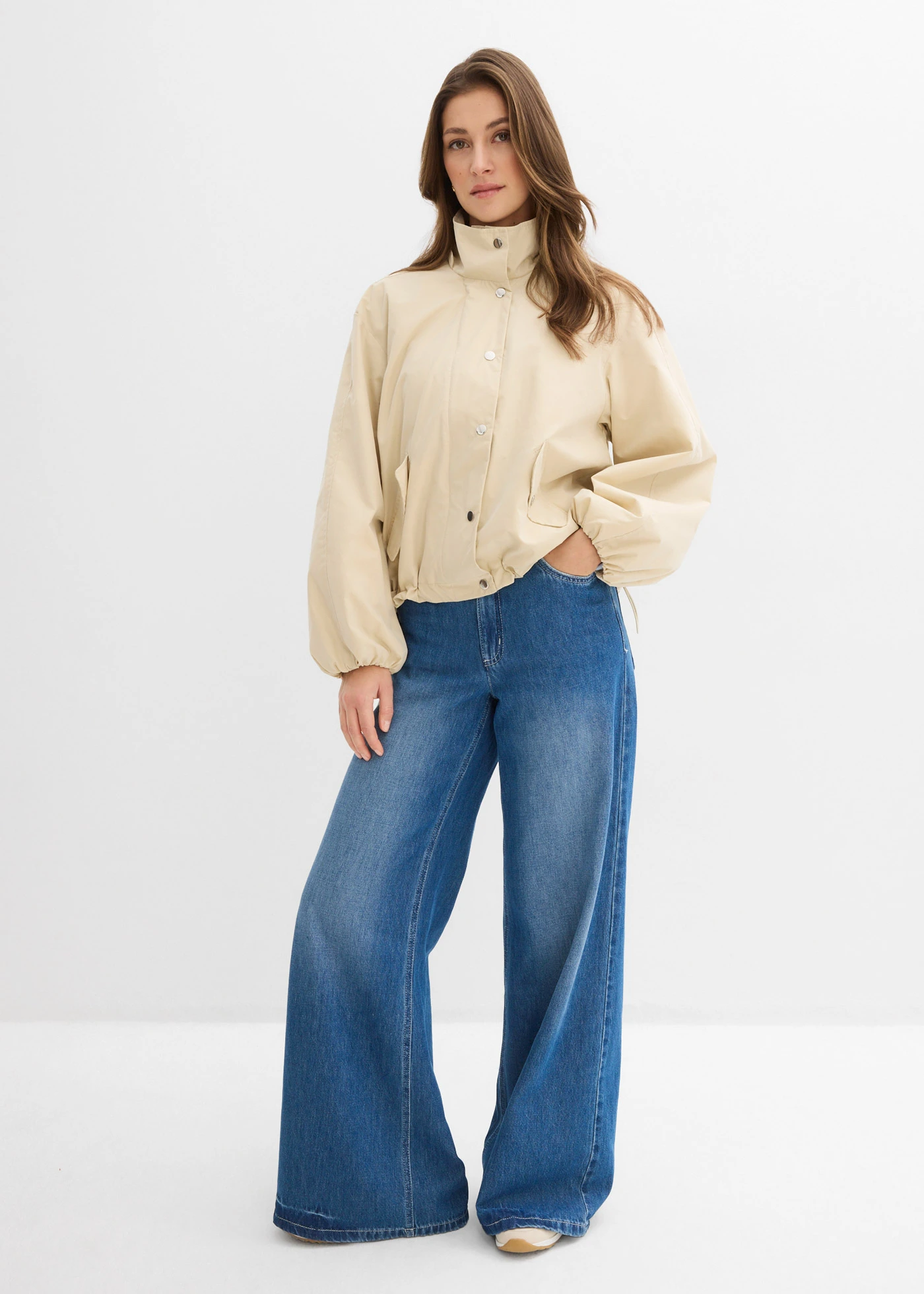 Sacou • bej nisipiu mat • magazin bonprix