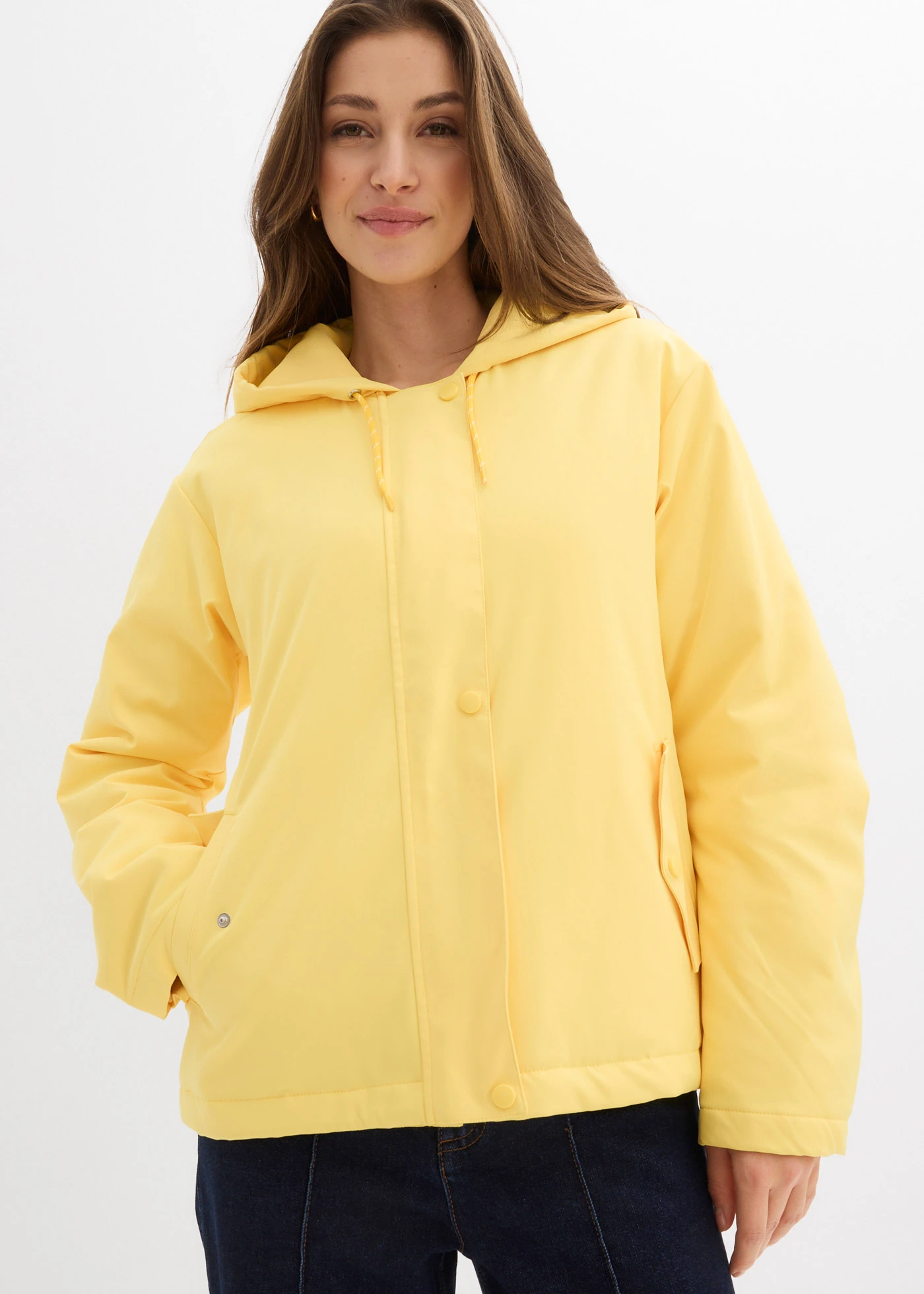 Veste déperlante, légèrement rembourrée • jaune moyen • Boutique bonprix