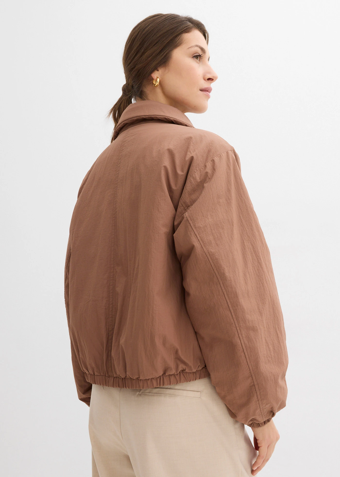 Waterafstotende bomber, ballonzoom • kastanjebruin • bonprix online shop