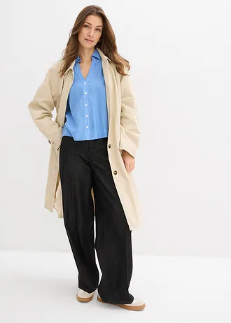 Boxy blouse van viscosemix • middenblauw • bonprix online shop