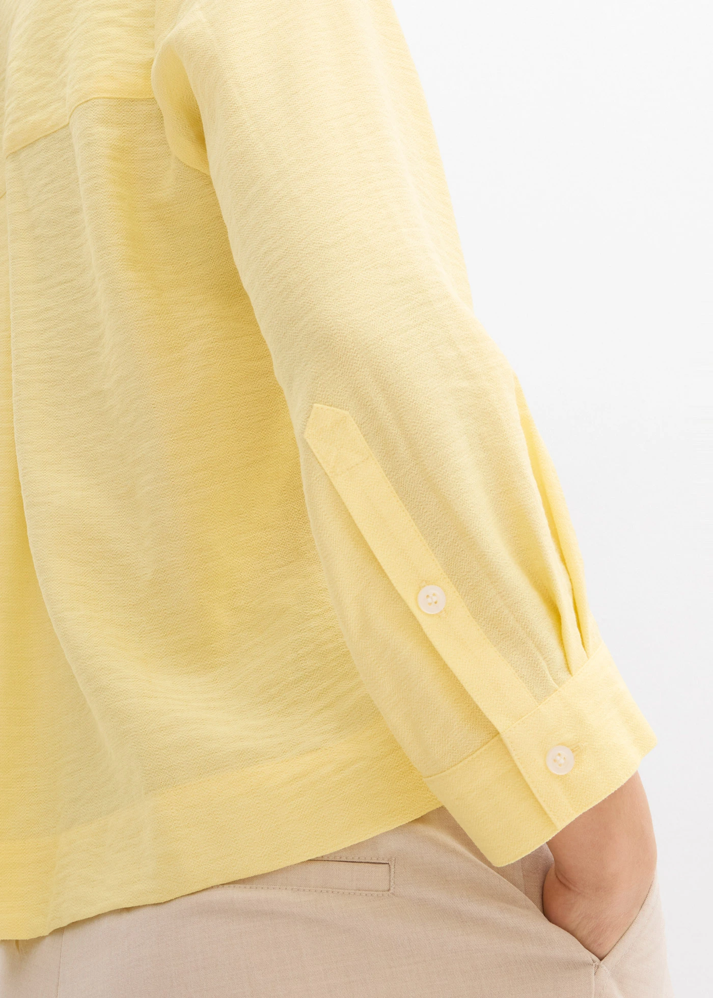 Bluză boxy din amestec de viscoză • galben deschis • magazin bonprix