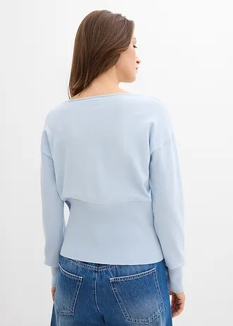 Gilet en fine maille • bleu poudré • Boutique bonprix