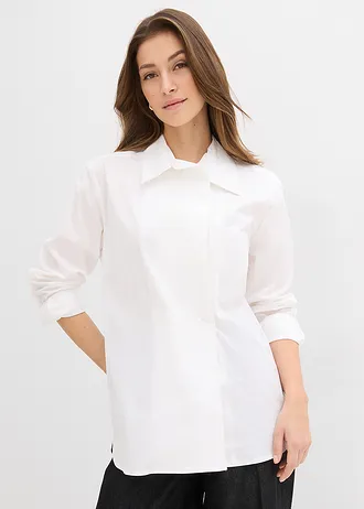 Lange blouse, Kleur: wit