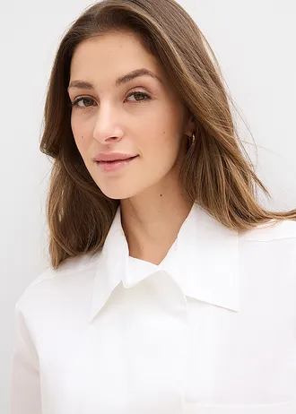 Lange blouse • wit • bonprix online shop