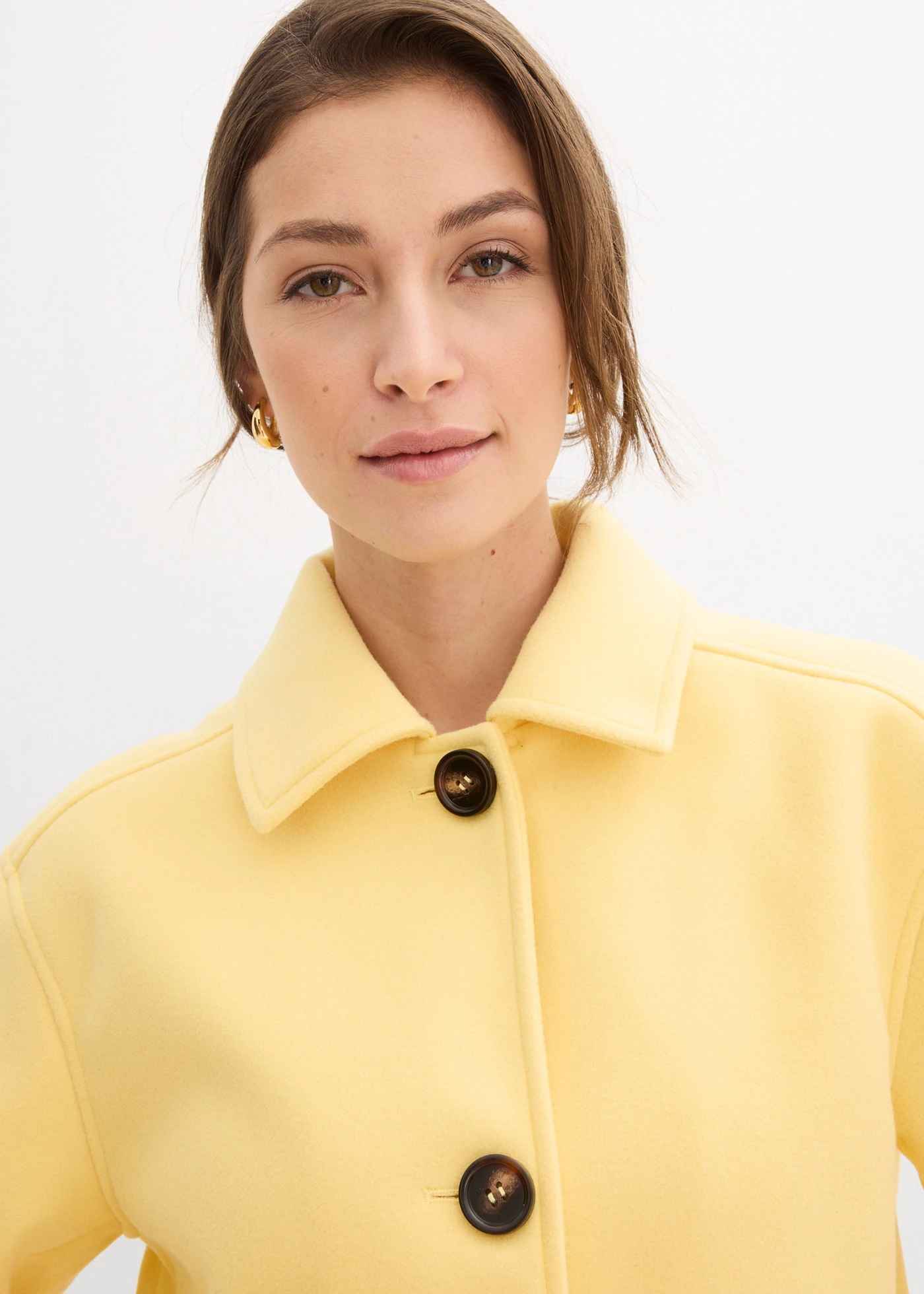 Manteau court • jaune clair • Boutique bonprix