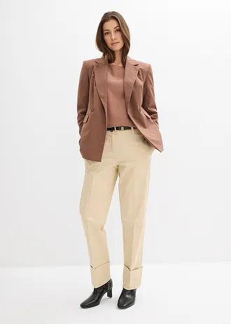 Blouse van een soepele viscosemix • kastanjebruin • bonprix online shop