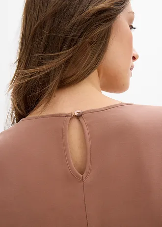 Blouse van een soepele viscosemix • kastanjebruin • bonprix online shop