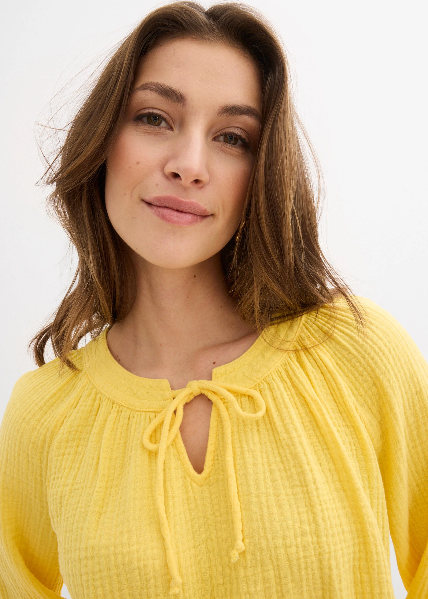 Blouse van zacht mousseline • geel • bonprix online shop