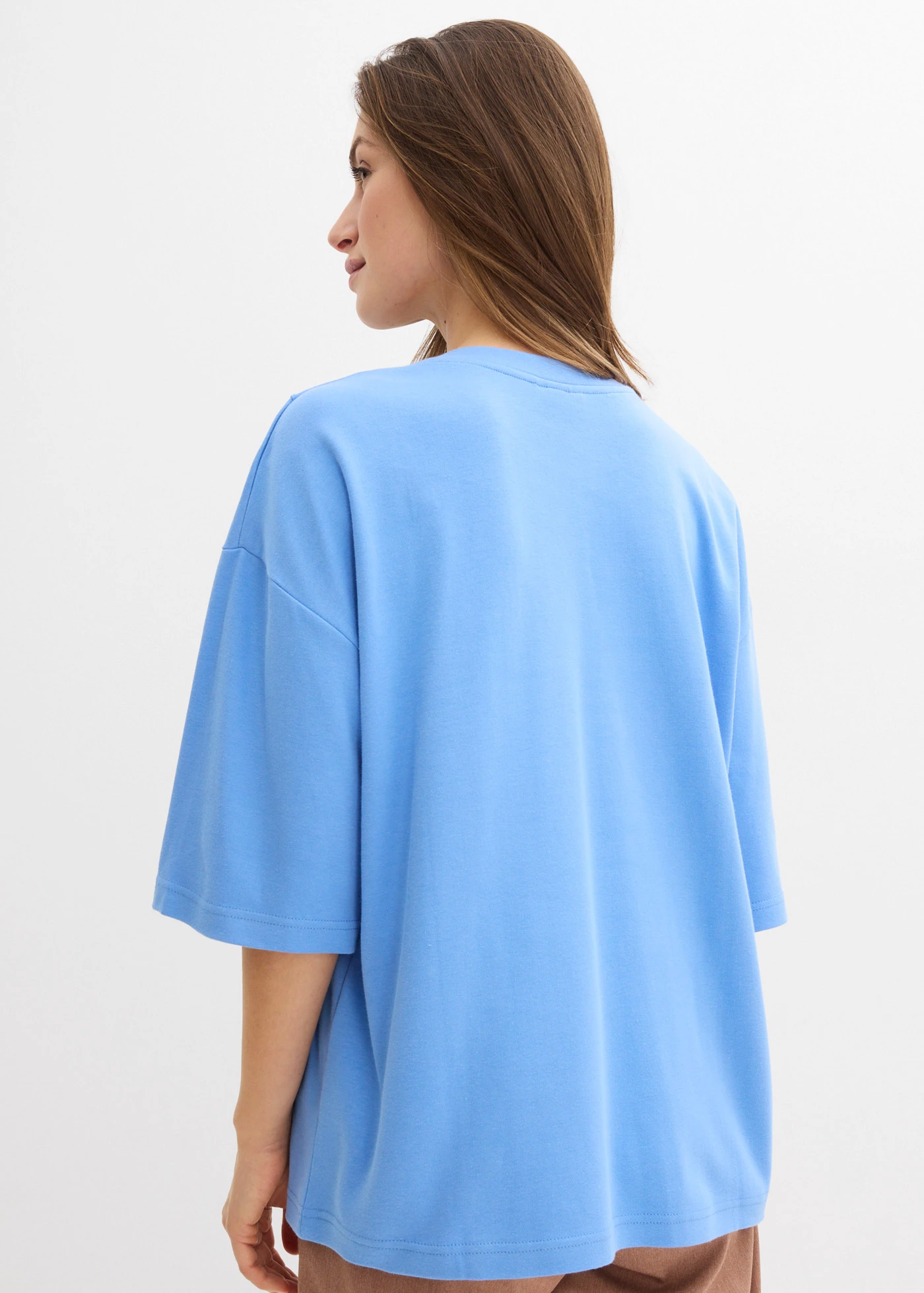T-shirt oversize 100% coton • bleu moyen • Boutique bonprix