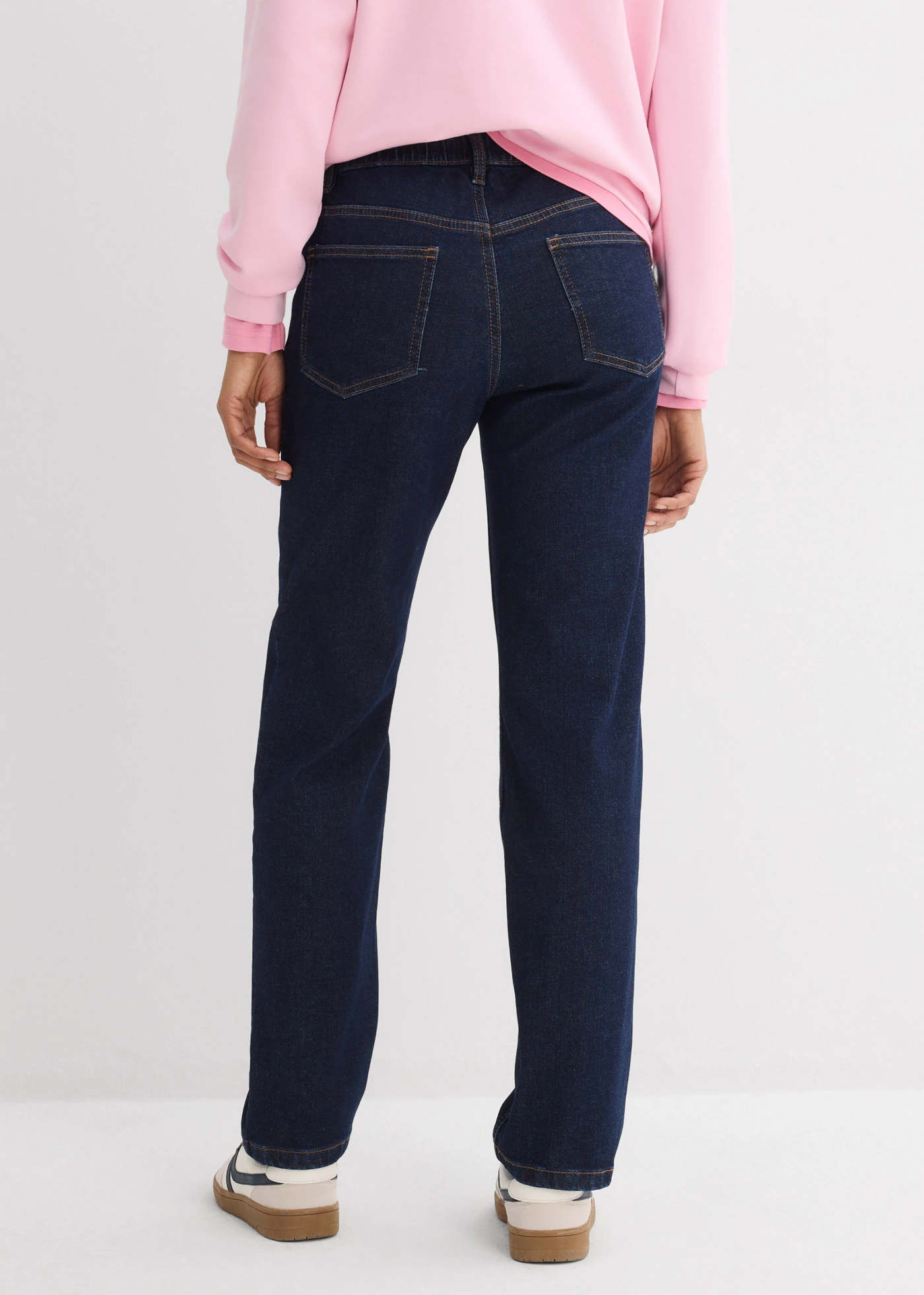 Loose straight jeans mid waist • diepblauw denim ongewassen • bonprix online shop