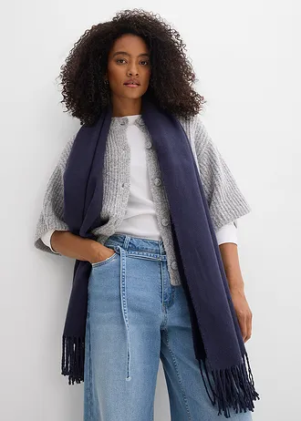 Jean large taille mi-haute • bleu clair denim used • Boutique bonprix