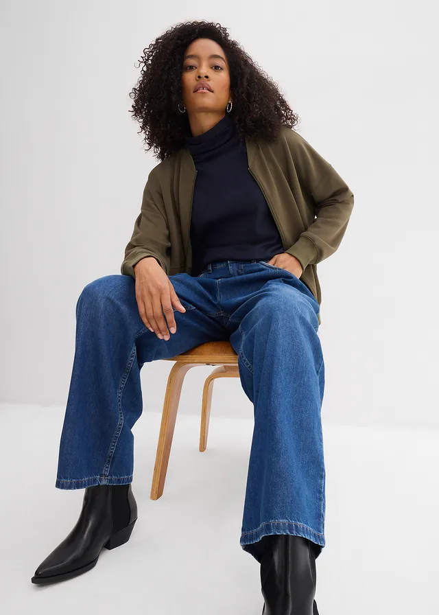 Jean large taille haute • bleu denim used • product-page.page-title-suffix