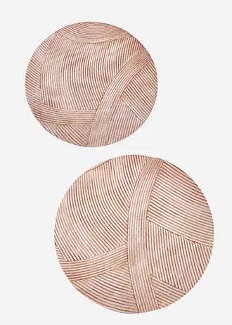 Wasbare deurmat met natuurlijk design, Kleur: ecru grafische print