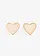 Clous d’oreille en forme de cœur, Couleur: couleur dorée
