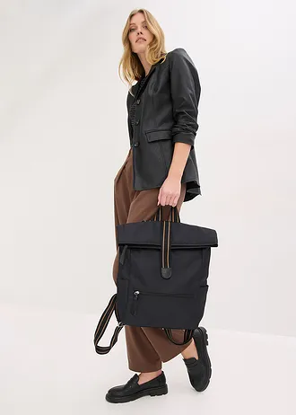 Sac à dos à détails contrastants • noir • Boutique bonprix