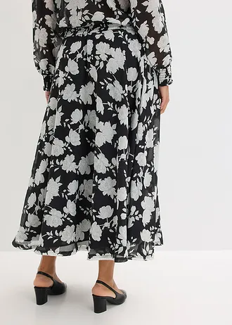 Maxirok, Kleur: zwart gebloemd