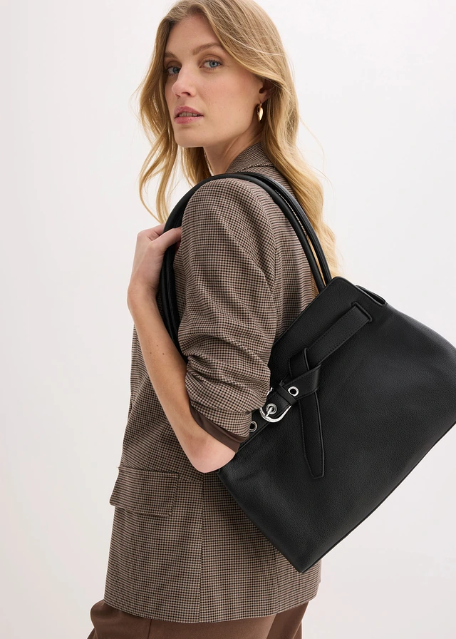 Handtas met decoratieve gesp • zwart • product-page.page-title-suffix