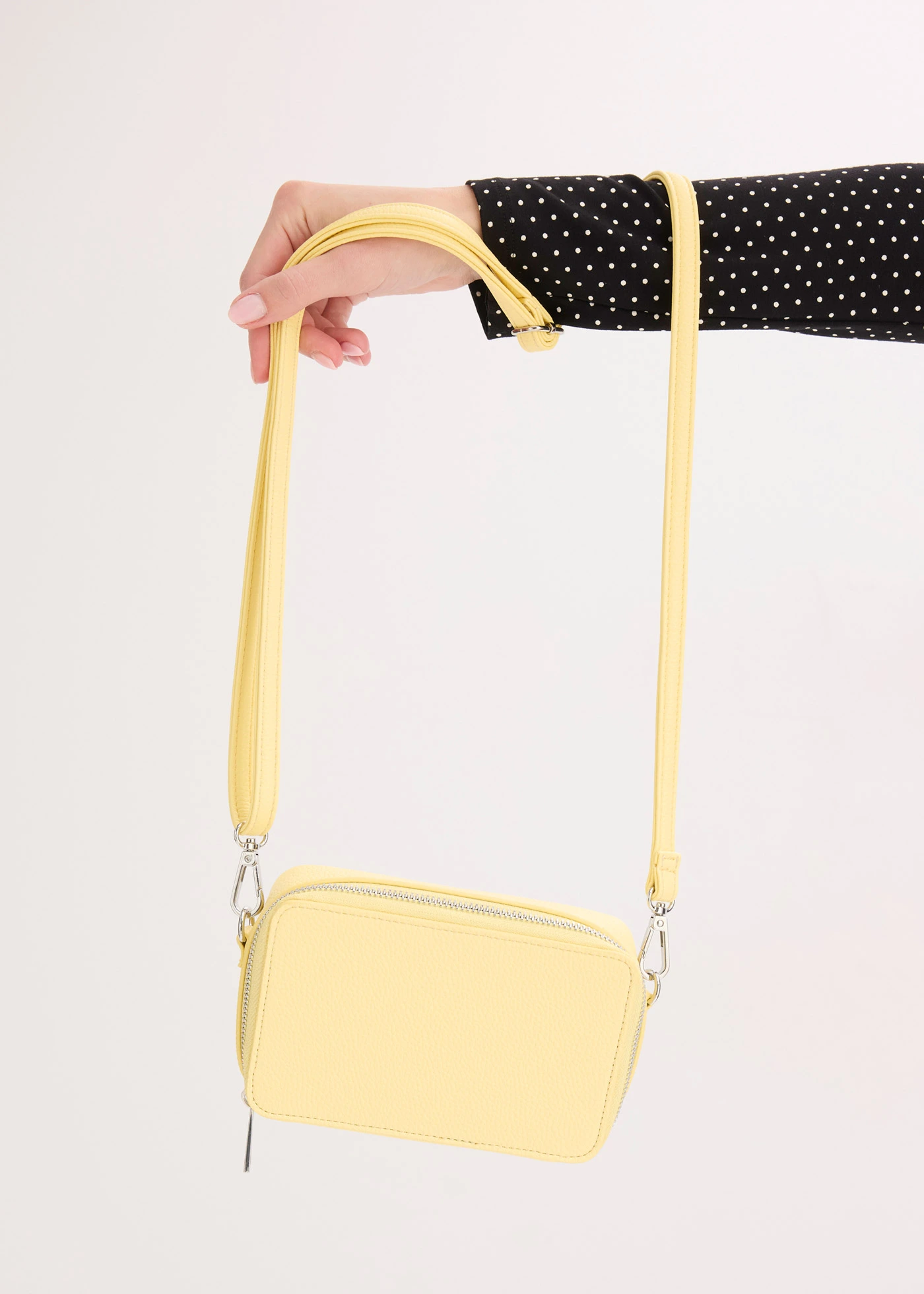 Mini schoudertas met afneembare band • lichtgeel • bonprix online shop