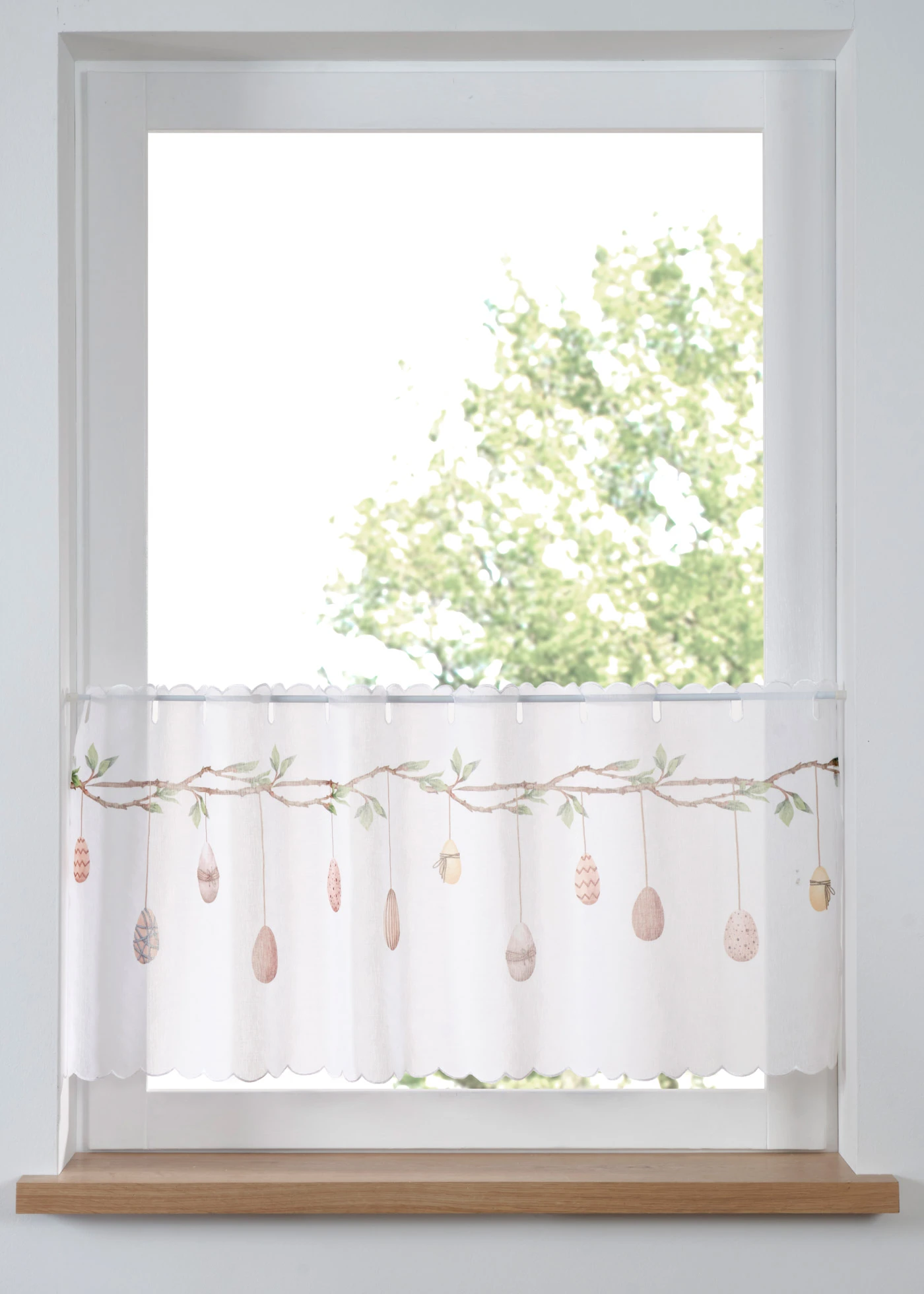 Brise-bise avec motif de Pâques • blanc/multicolore • Boutique bonprix