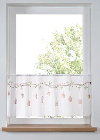 Brise-bise avec motif de Pâques • blanc/multicolore • Boutique bonprix