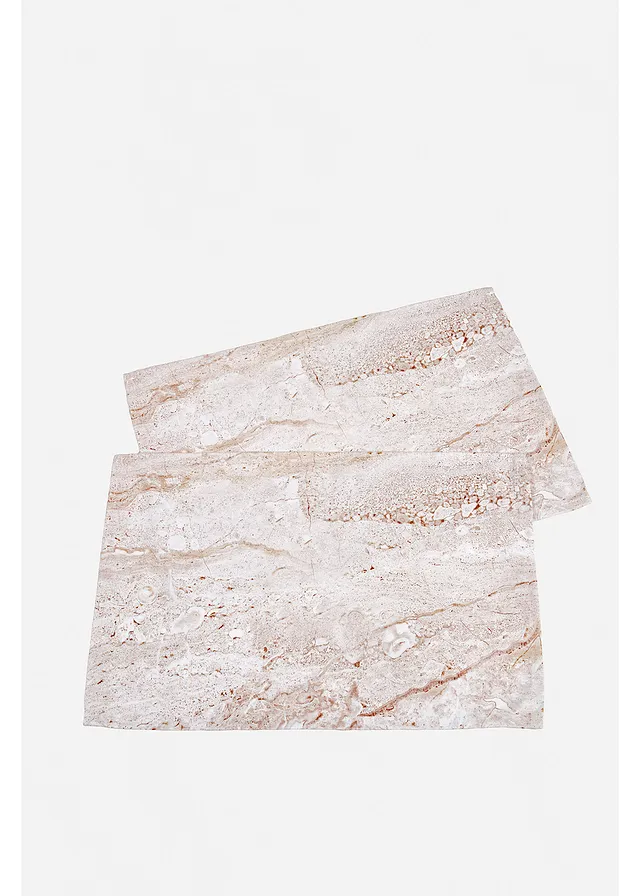 Lot de 2 sets de table motif marbre