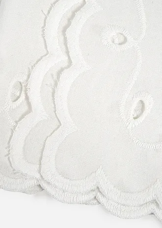 Lot de 2 serviettes en coton avec broderies • blanc • Boutique bonprix