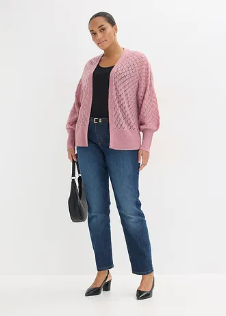 Ajour vest, Kleur: mauve