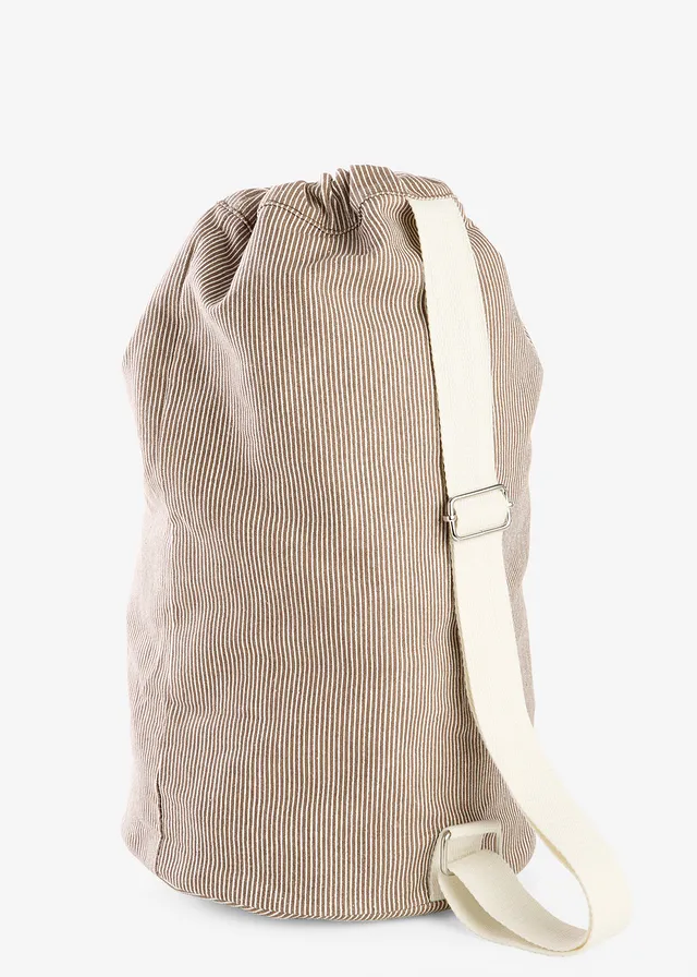 Rucsac din canvas cu dungi