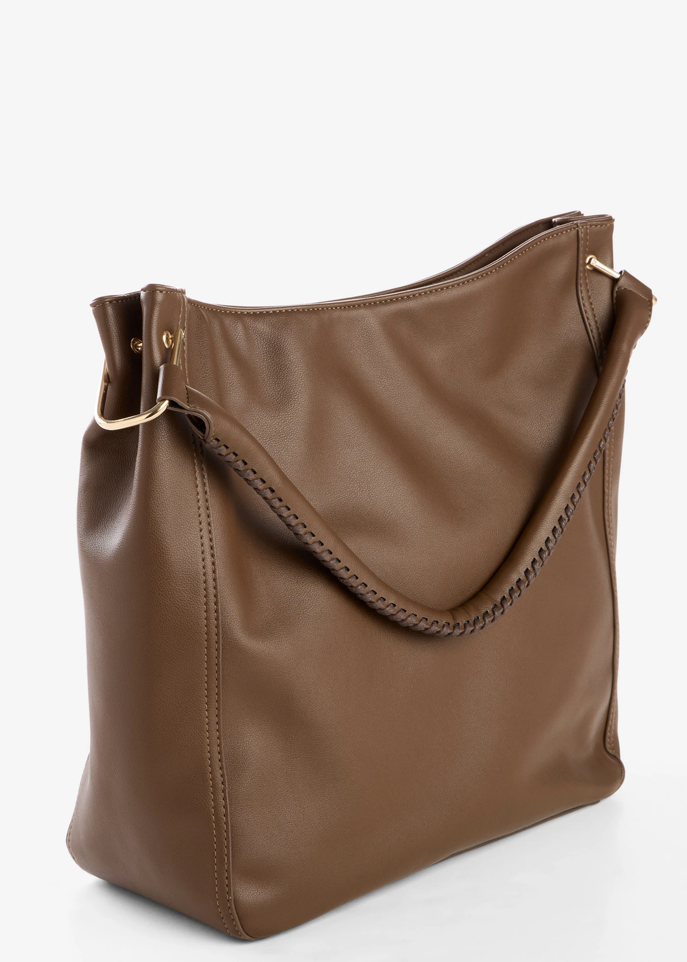 Schoudertas met riemdetail • bruin • bonprix online shop