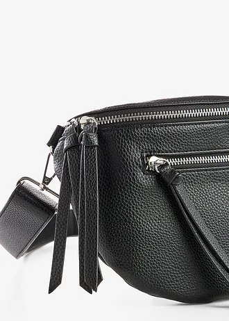Sac banane à bandoulière interchangeable • noir • Boutique bonprix