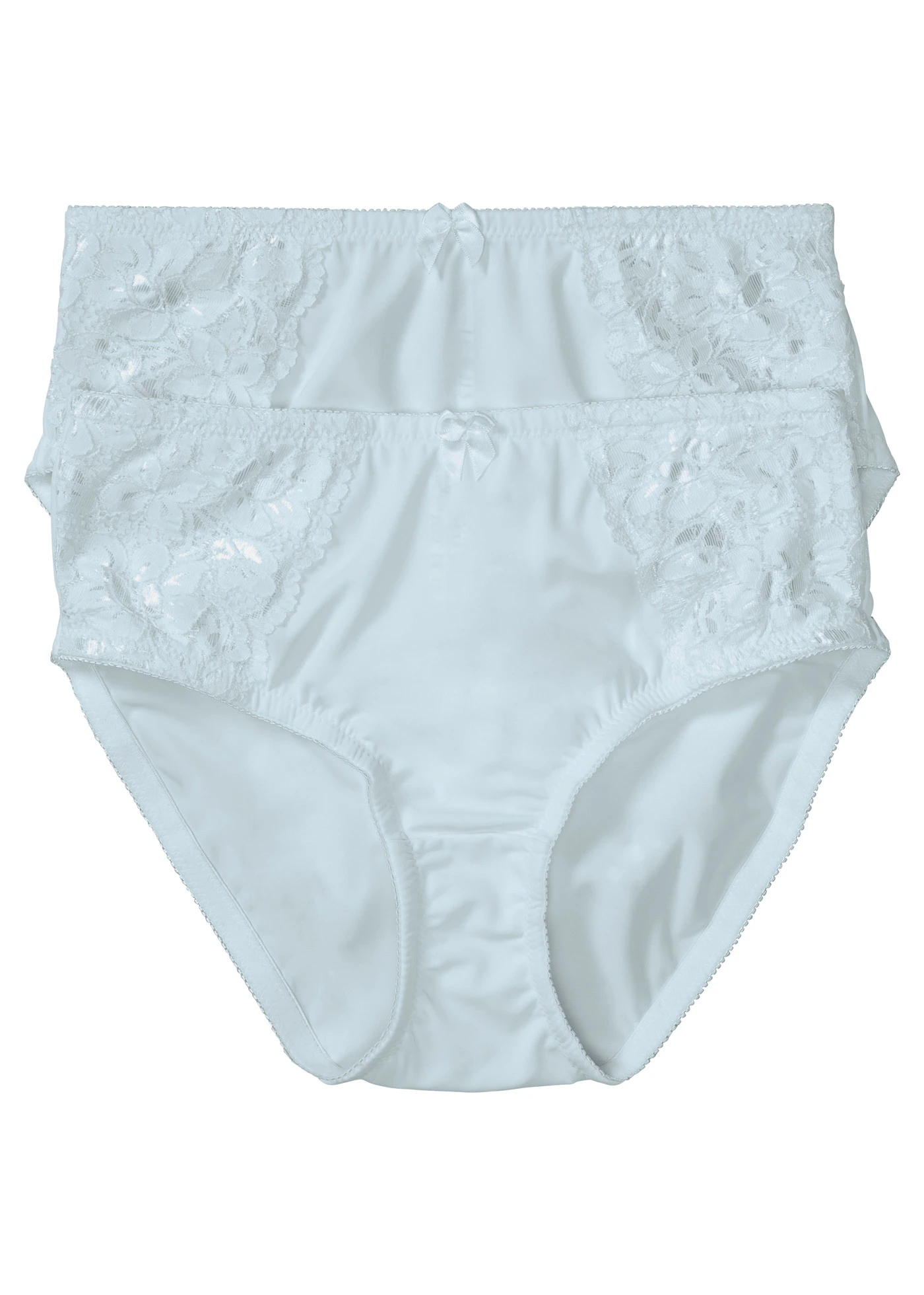 Maxislip met fijn kant (set van 2) • crèmeblauw • bonprix online shop