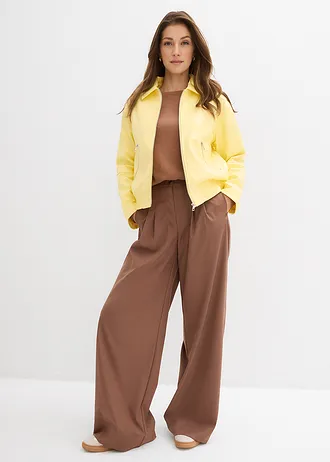 Veste enduite courte • jaune clair • Boutique bonprix