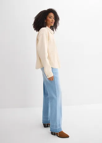 Koszulowa kurtka dżinsowa • niefarbowany • sklep bonprix