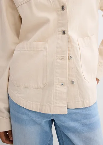 Koszulowa kurtka dżinsowa • niefarbowany • sklep bonprix