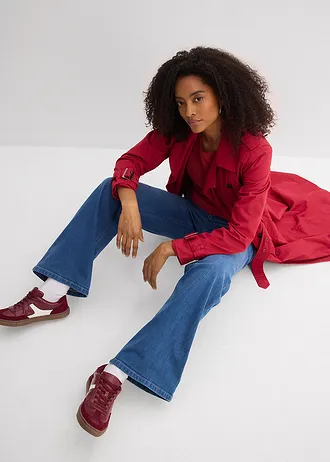 Džínsy Wide-Leg, High Waist, bio bavlna • modrá denim used • obchod bonprix