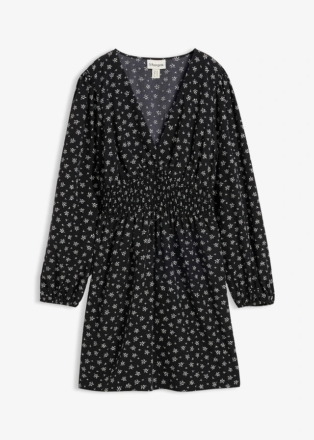 Robe courte à manches bouffantes