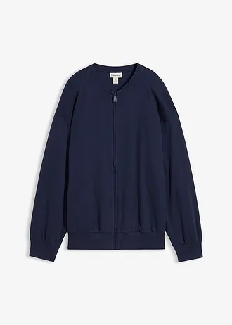 Gilet sweat 100% coton • bleu foncé • Boutique bonprix